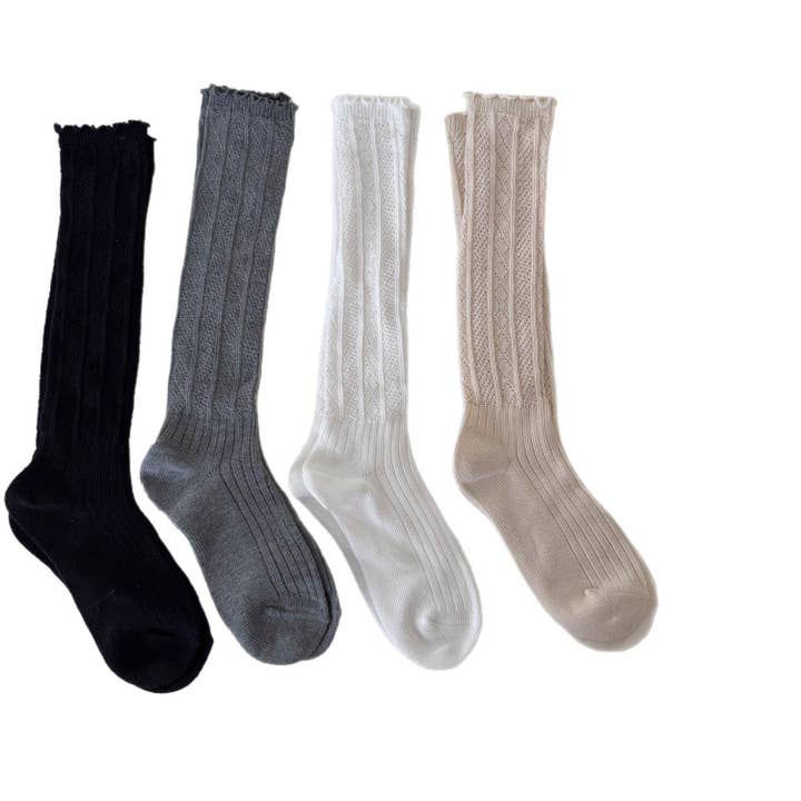 Calzini da Balletto in Pizzo con Risvolto a Balza M5A023 per la vendita all'ingrosso da parte di alberalkirk