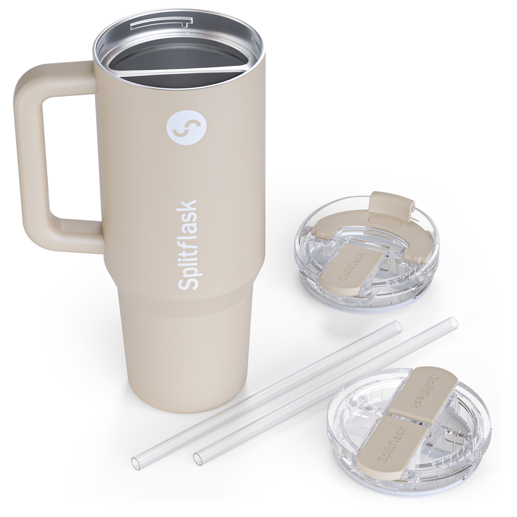Splitflask - Wholesale Insulated Mug/Tumbler - DUAL CHAMBER 40oz TUMBLER w/ HANDLE (Ships in July)10