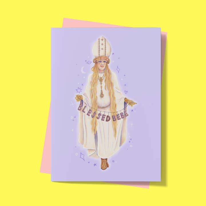 Schitt's Creek Greeting Card: Moira Rose for wholesale by Amy Blue Illustration