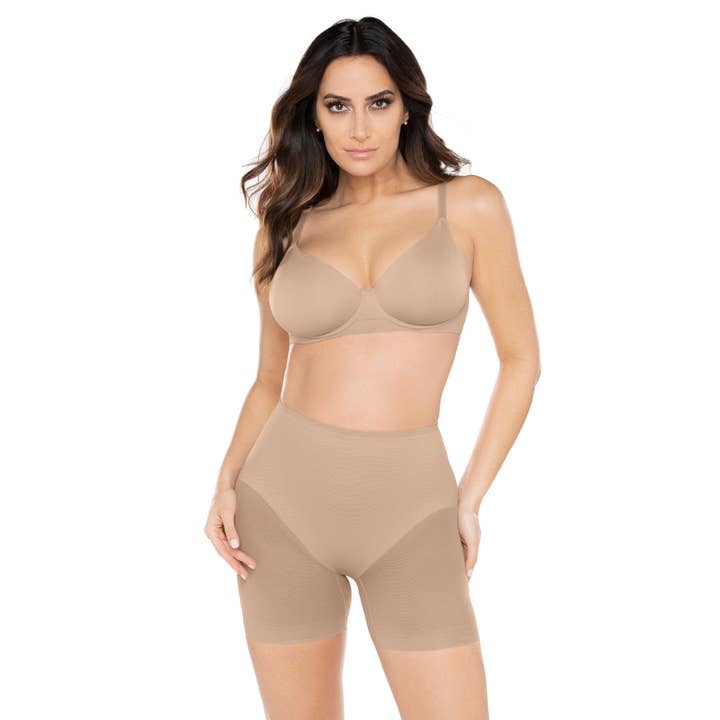 Miraclesuit 2776 Sexy Sheer Booty Lift Mid Thigh Short for wholesale by Patricia Eve Ltd