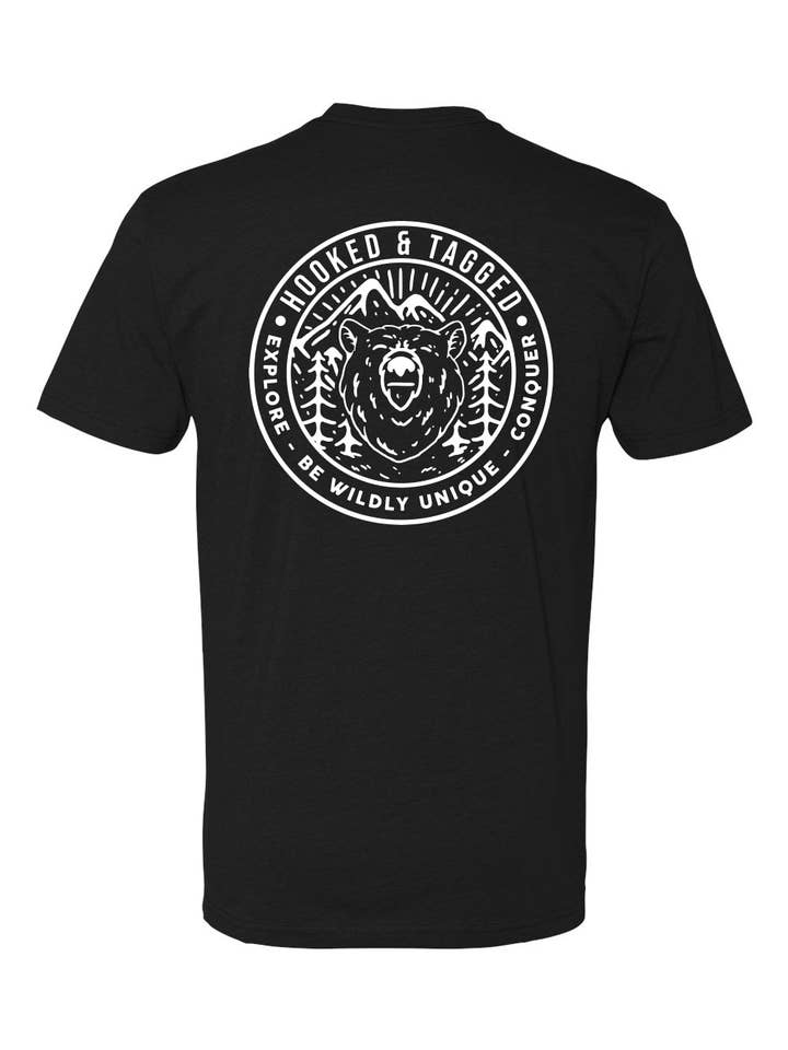 Hooked & Tagged – wholesale Screen printed t-shirt – Men′s – H&T Men's Explore T-Shirt