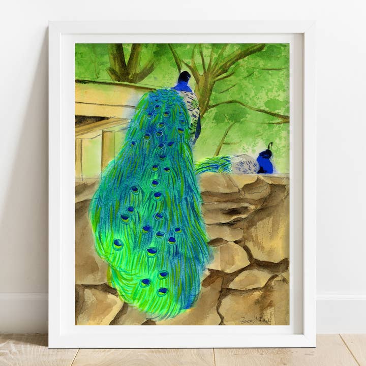 Austin Art Print - Mayfield Park, Austin Texas artwork for wholesale by Zoee Xiao Artworks