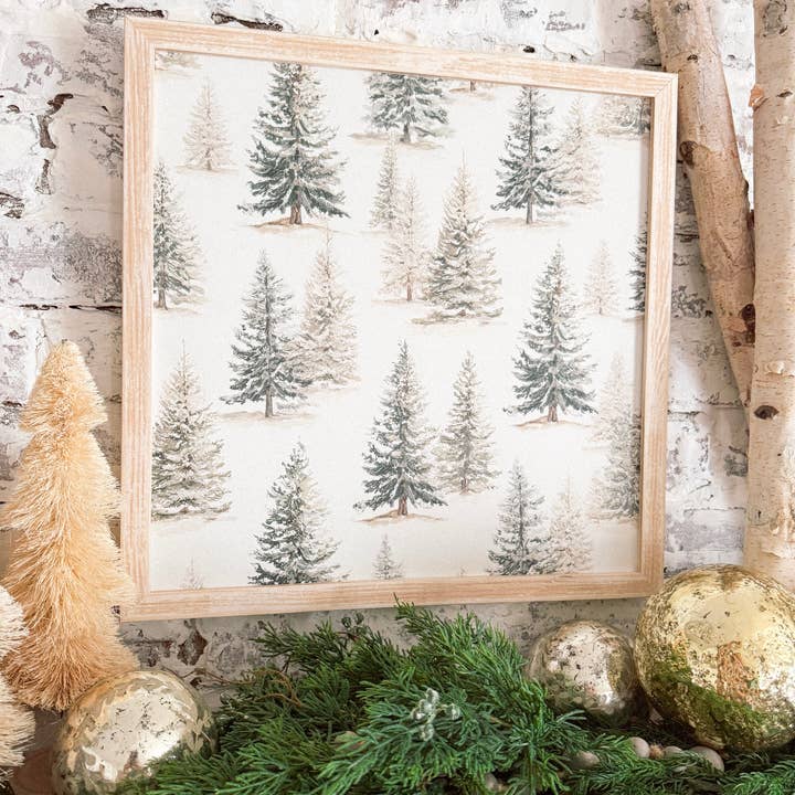 WillowBee Signs & Designs - Wholesale Sign - Colored Evergreen Trees Layering Wood Sign4