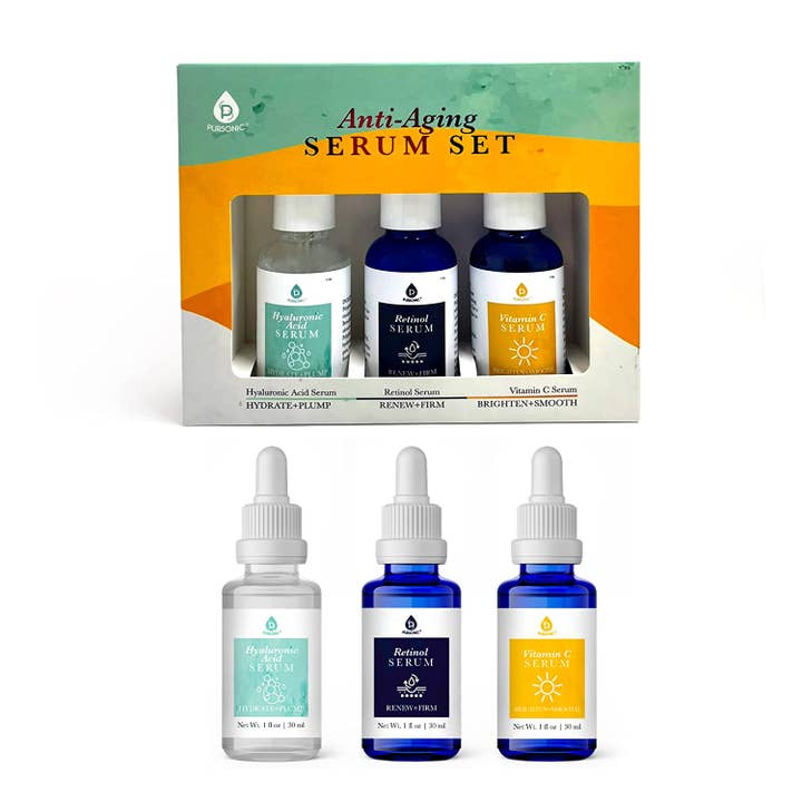 Pursonic - Wholesale Facial Serum/Concentrate - Anti Aging Serum Set For Face 3 Pack