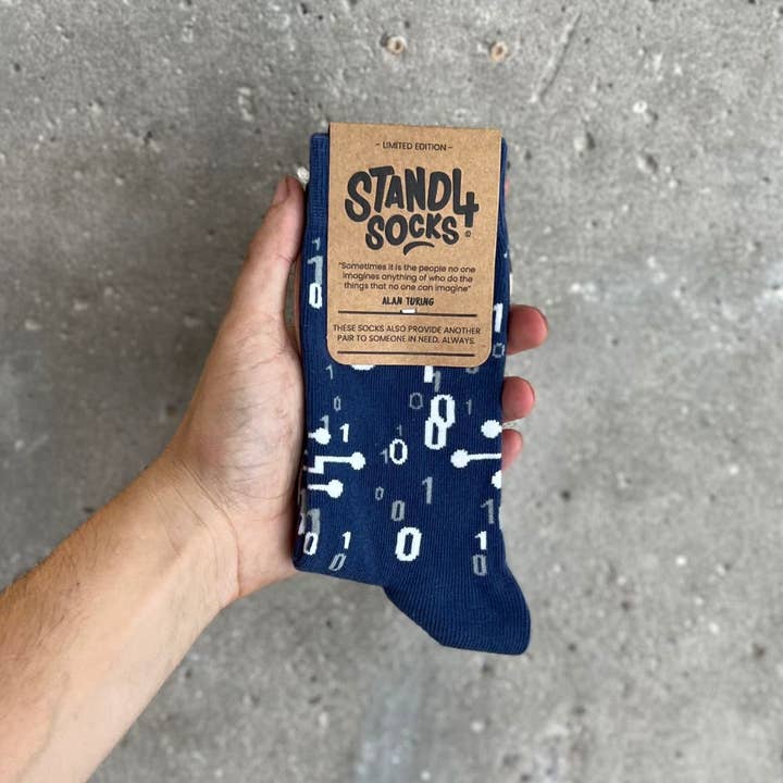 Multi Alan Turing Sock for wholesale on Faire2