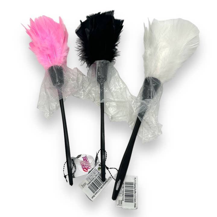 Kinky Pleasure - Wholesale Sex Toy - Kinky Pleasure - PL111 - Feather Tickler Swiffer - 3 Colors
