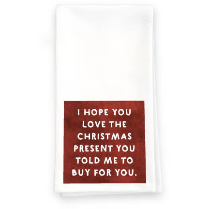 Christmas Present - Towel (Christmas) for wholesale by Paisley & Parsley