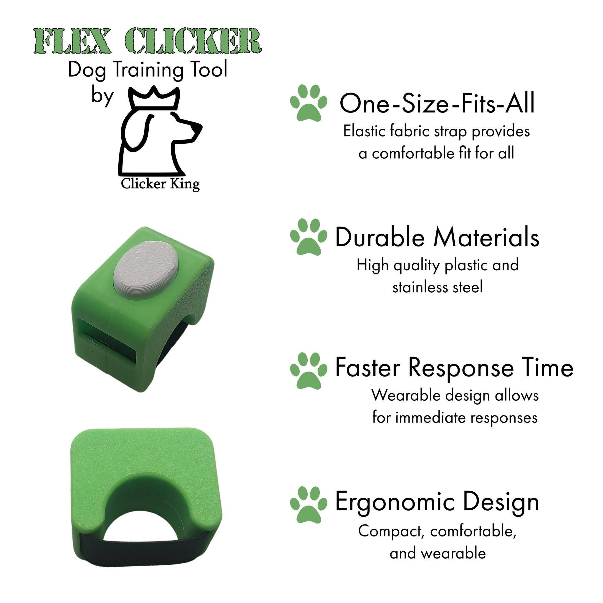 Clicker King - Wholesale Pet Training Whistle - Dog - Premium Pet Training Clicker Ring - Flex Clicker™16