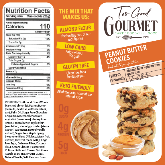 Too Good Gourmet - Vente Biscuits - Biscuits keto sans sucre ni glucides7