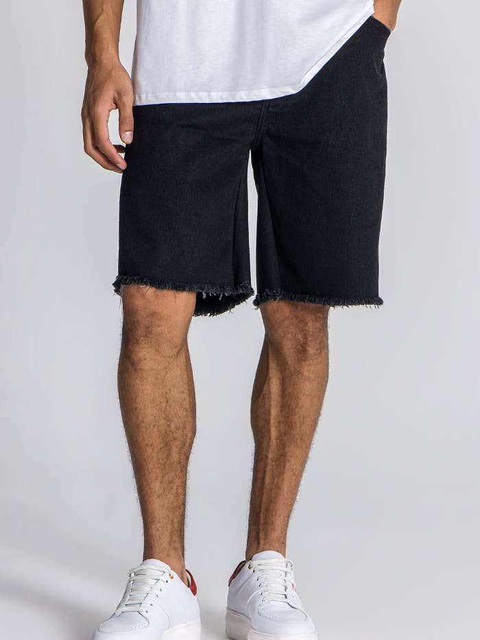 Pantalones cortos de mezclilla negros Scorpio para venta al por mayor de Gianni Kavanagh