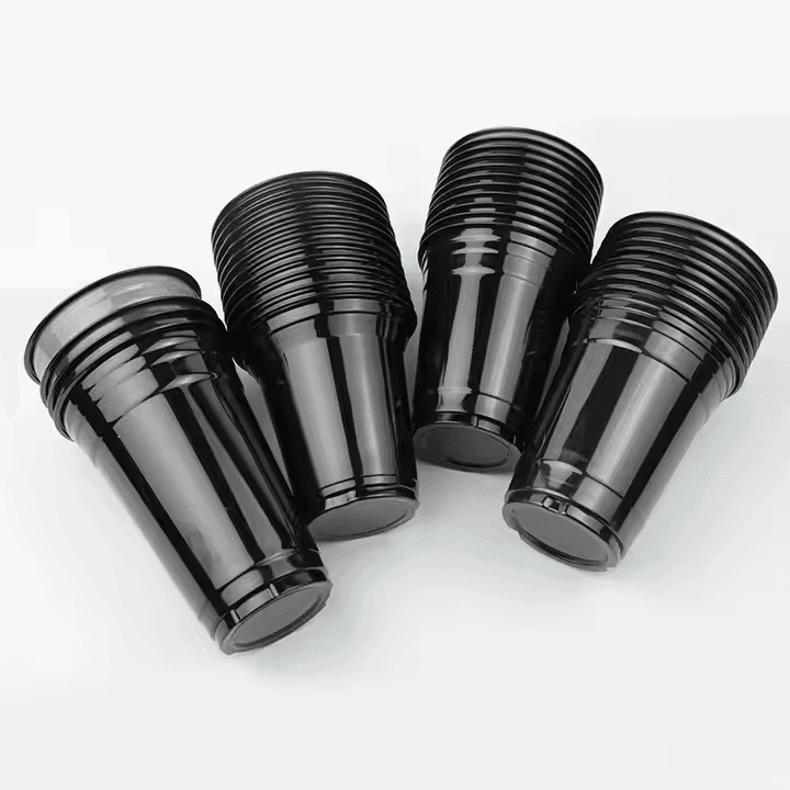 Clene Pack - Wholesale Disposable Cup - CLENE PACK Black Plastic Cups, PET, BPA-Free14