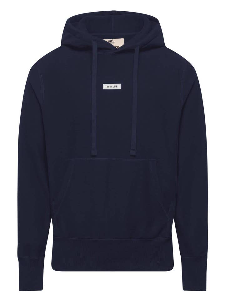 Pull Brooks bleu marine pour la vente par Wolfe Co. Apparel and Goods®