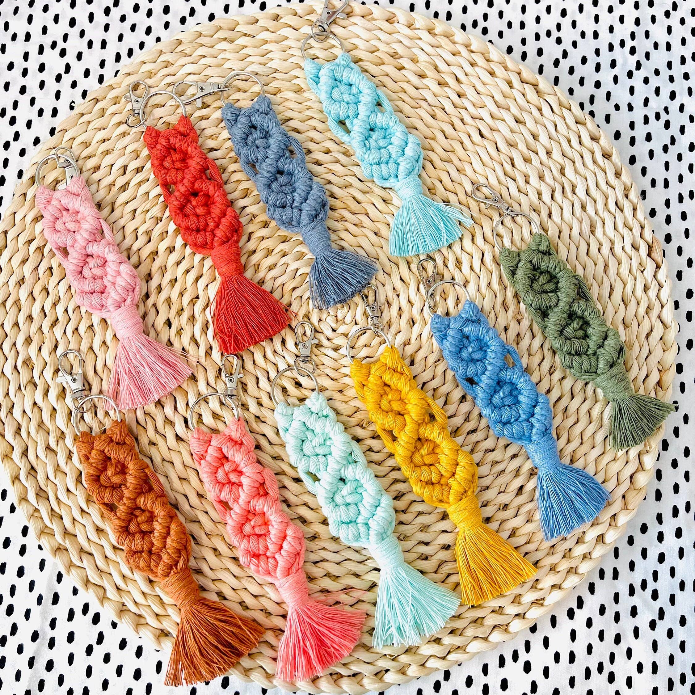 MarissaDDesigns - Wholesale Keychain - Women's - Macrame Keychain | Trendy Keychain Accessory | Boho Chic1