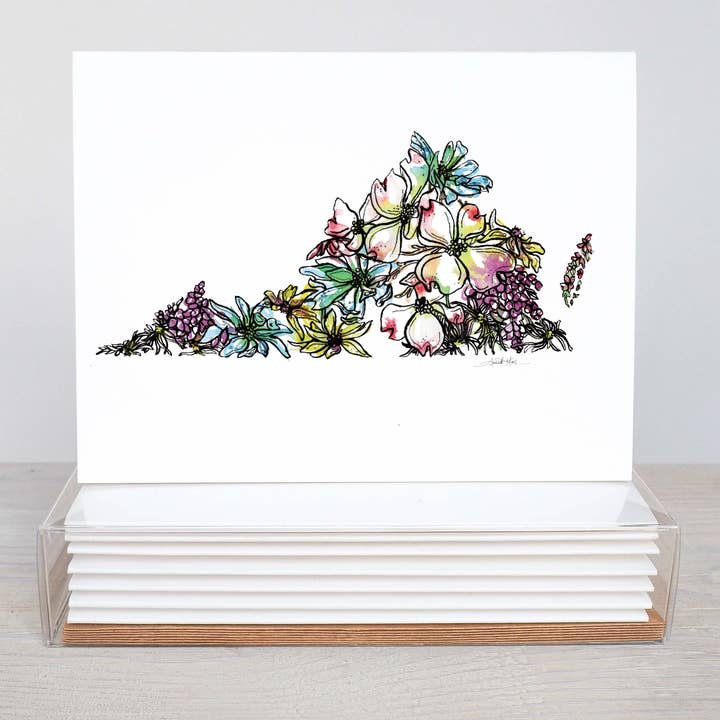 Virginia Note Card Stationery Set for wholesale by Amanda Klein Co.