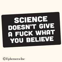 Sticker-Science doesn't give a fuck for wholesale by Ephemera