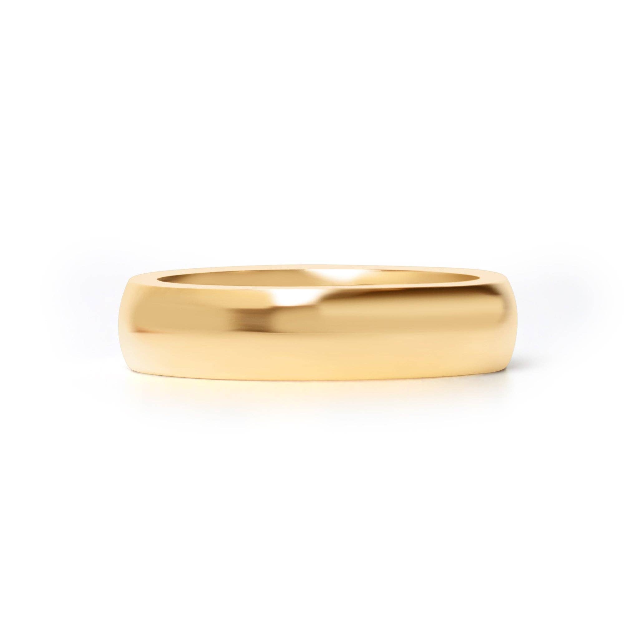 WJW - Wholesale Band/Stacked Ring - Stainless Steel Blank Gold Ring3