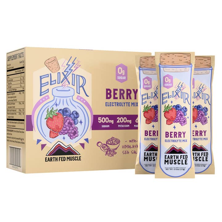 Earth Fed Muscle - Wholesale Powdered Health Drink - Elixir Electrolyte Mix Packets with Himalayan Sea Salt