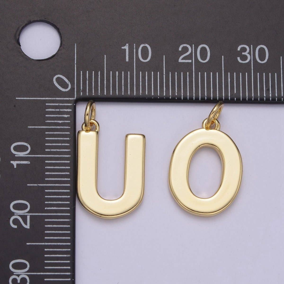Aim Eternal – wholesale Individual charm/pendant – 14k Gold Filled Minimalist Font Initial Letters Pendant Charm Wholesale Jewelry Supply A-703-A-71526