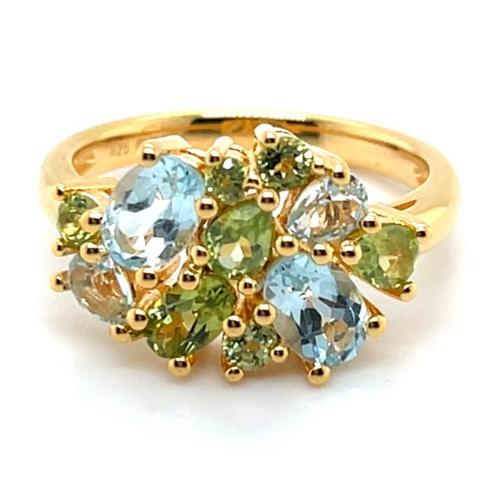 Anillo de Plata Ocean Meadow para venta al por mayor de Blue Star Gems NY