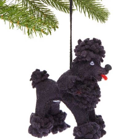 Silk Road Bazaar - Wholesale Ornament - Black Poodle Ornament