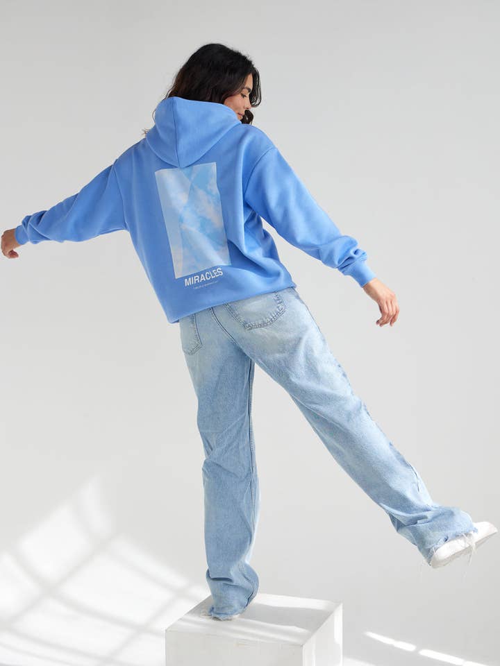 Elevated Faith - Wholesale Hoodie - Women's - Miracles Blue Unisex Hoodie