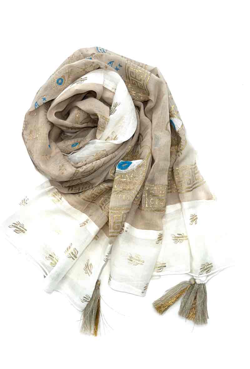 LINETA - Wholesale Scarf - Women's - C5 Indian cotton scarves6