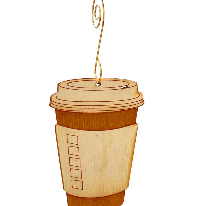 Coffee To Go Ornament for wholesale by Green Tree Jewelry