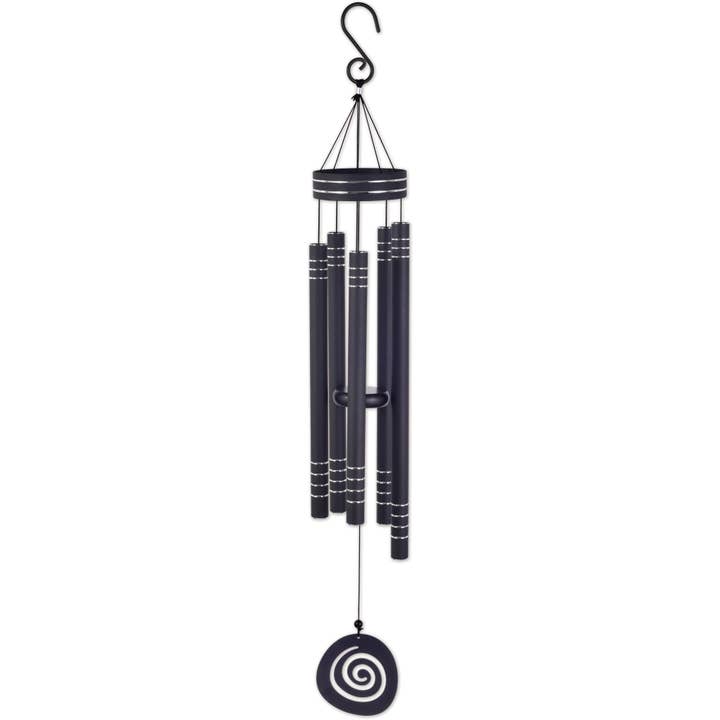 41" Black Wind Chime Garden Decor - 93566 for wholesale by Sunset Vista Designs