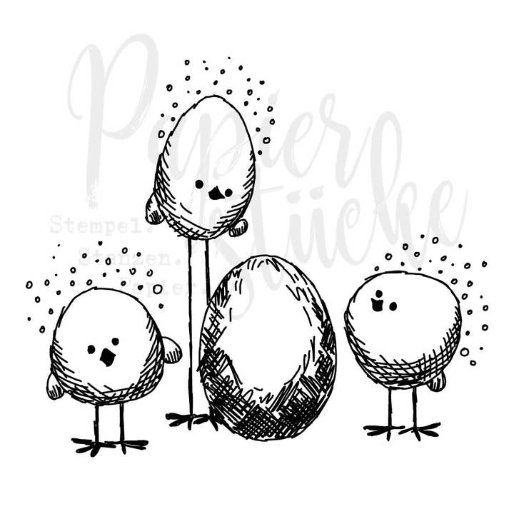 Stempel: Küken für den Großhandel von Papierstücke