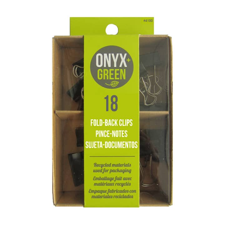 Combo di clip pieghevole da 18 pezzi, 12/.75 «e 6/1" per la vendita all'ingrosso da parte di Onyx and Green