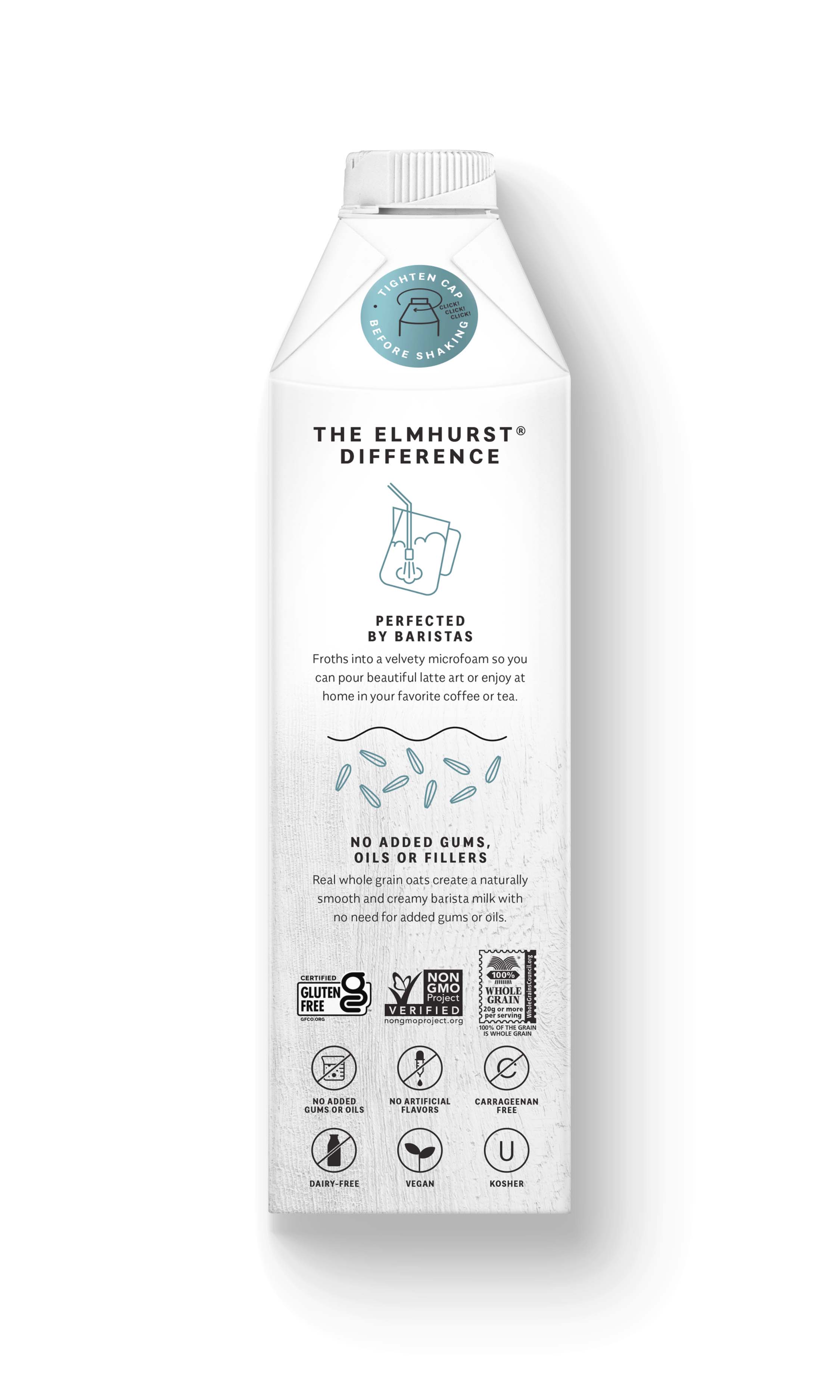 Elmhurst 1925 - Wholesale Non-Dairy Milk - Barista Edition Oat Milk, 32oz [6-Pack]3