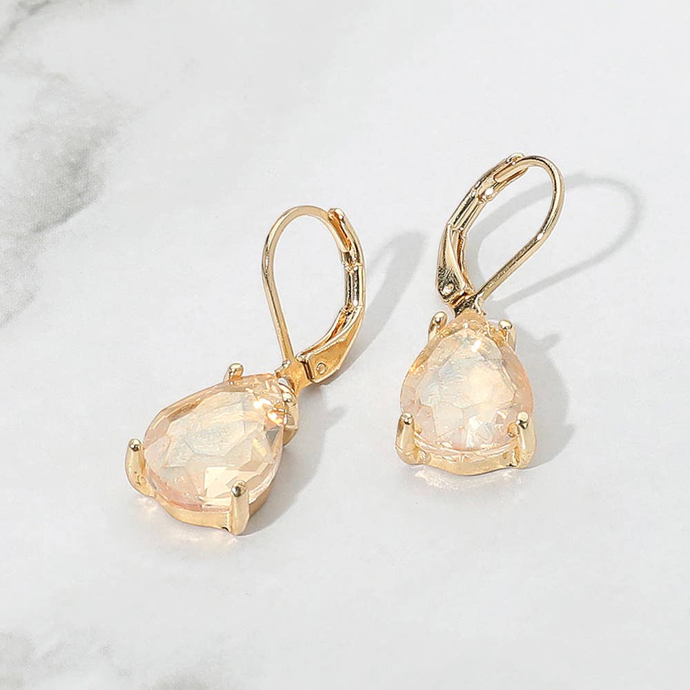 Sensibling Corp. - Wholesale Dangle Earrings - Teardrop Glass Stone Drop Dangle Earrings12