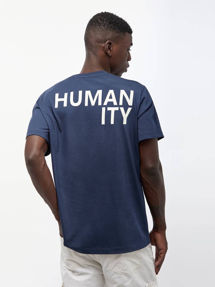 T-shirt imprimé bleu pour homme pour la vente par Fair American