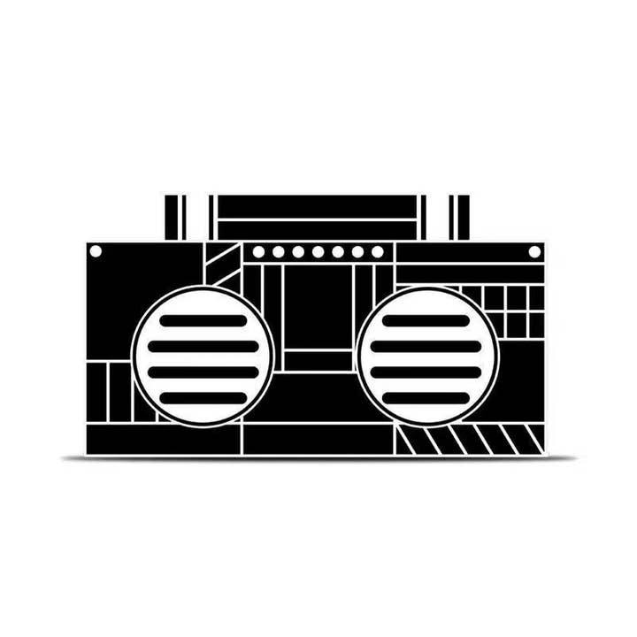 Funky Rico Inc – Großhandel Lautsprecher – Bluetooth-Lautsprecher Retro-Boombox - FL7