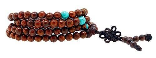 Mandala Crafts - Wholesale Prayer Beads Necklace - Mandala Crafts Natural Wood 108 Mala Prayer Beads Necklace, Bracelet from for Meditation, Yoga27