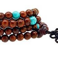 Mandala Crafts - Wholesale Prayer Beads Necklace - Mandala Crafts Natural Wood 108 Mala Prayer Beads Necklace, Bracelet from for Meditation, Yoga27