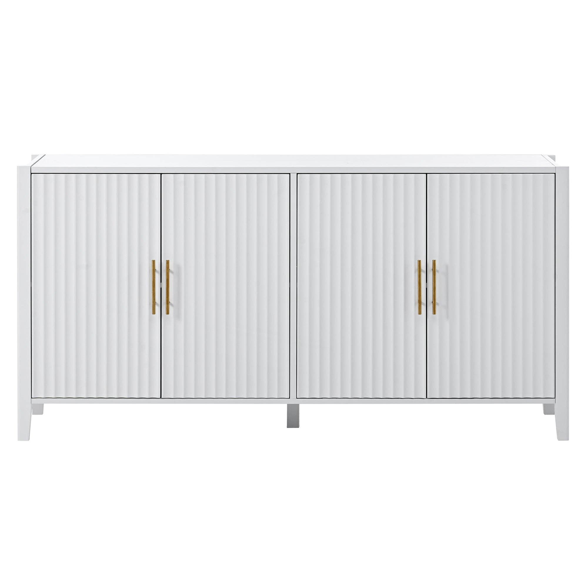 HOMYCASA DESIGN INC - Wholesale Sideboard - White Modern Buffet Cabinet Fluted Sideboard Large Storage10