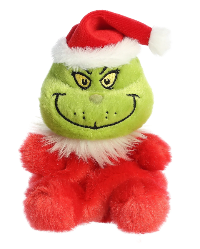 The Honey Den - Wholesale Stuffed/Plush Toy - Kids & Baby - 5" Plush Pal Santa Grinch Palm Pals Stuffed Animal0