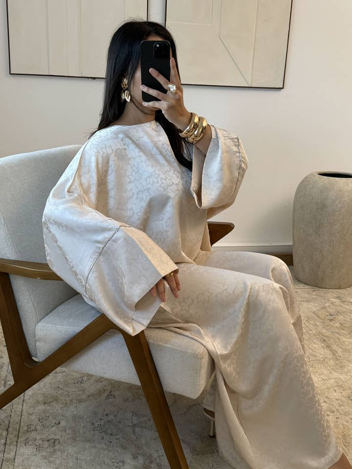 Abaya Klänning Lyssora X396 för wholesale av White Icy