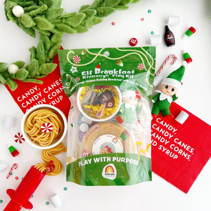Earth Grown KidDoughs (KidDoughs by EGKD) - Wholesale Toy Set - Kids - Elf Breakfast (Maple Syrup) KidDough Play Kit