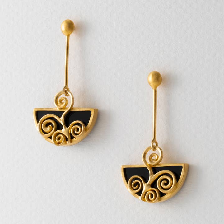 Klimt Design Ohrringe. für den Großhandel von Paula Bolton Jewelry
