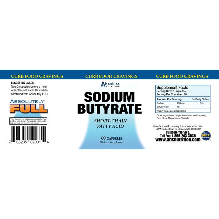 Absolute Nutrition - Wholesale Oral Supplement/Vitamin - Sodium Butyrate2