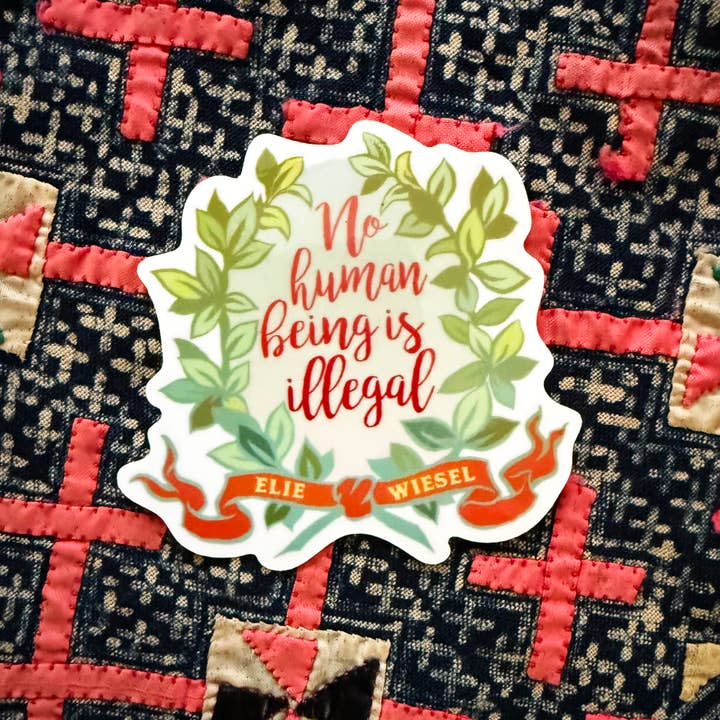 Fabulously Feminist - Wholesale Sticker - No Human Being Is Illegal: Feminist Sticker4