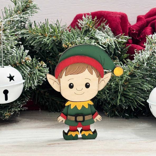Reclaimed Woodworks Home Decor – wholesale DIY craft kit – Build an Elf Magnet CHRISTMAS CRAFT KIT3