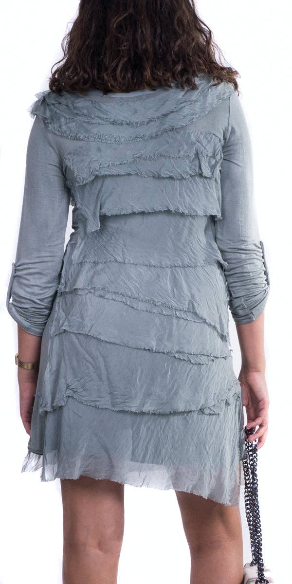 Gigi Moda - Wholesale Dress - Women's - Long Sleeve Ruffled Dress7