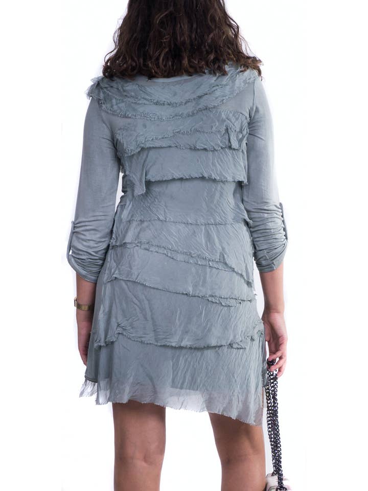 Gigi Moda - Wholesale Dress - Women's - Long Sleeve Ruffled Dress7