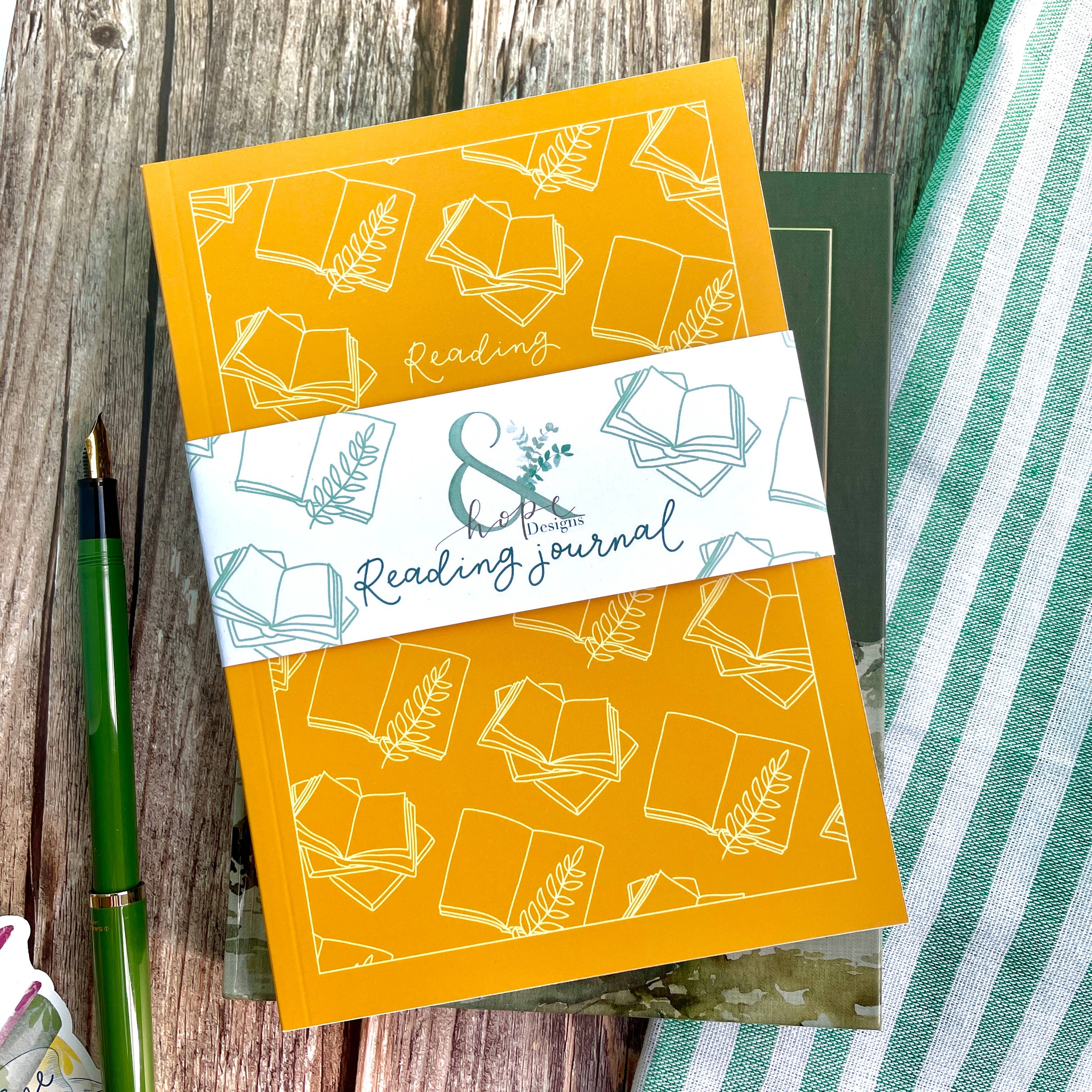 And Hope Designs - Cards, Stickers & Stationery - Wholesale Journal/Diary - Reading Journal, A5 Book Tracker, Literary Planner, Gift1