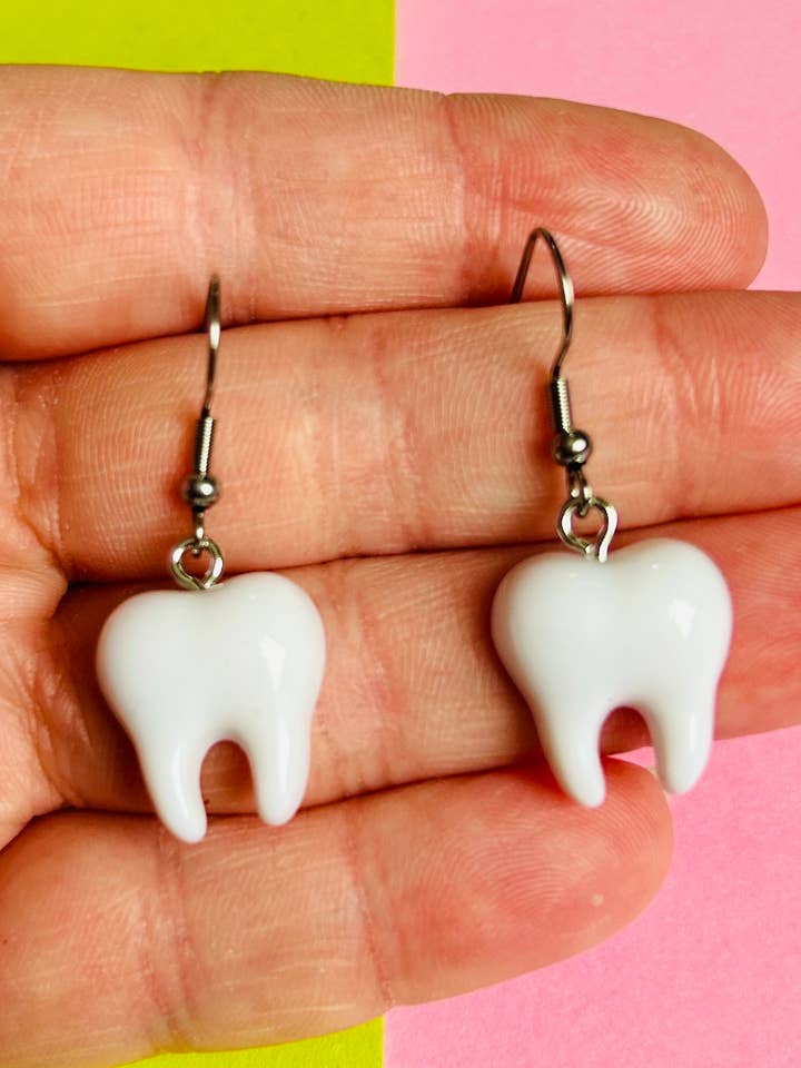 Teeth Earrings Halloween Earrings Weird Earrings for wholesale by Alien Bratz
