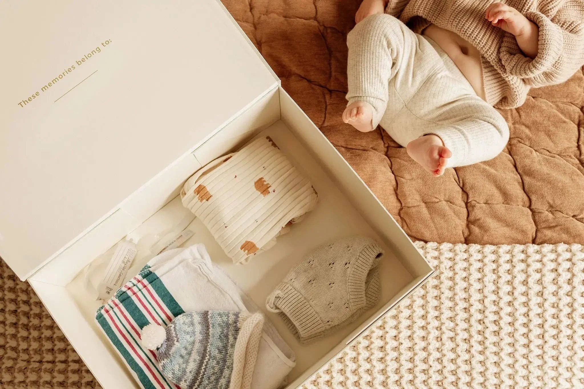 Le Lolo - Wholesale Keepsake Box - Kids & Baby - Linen Baby Keepsake Box4