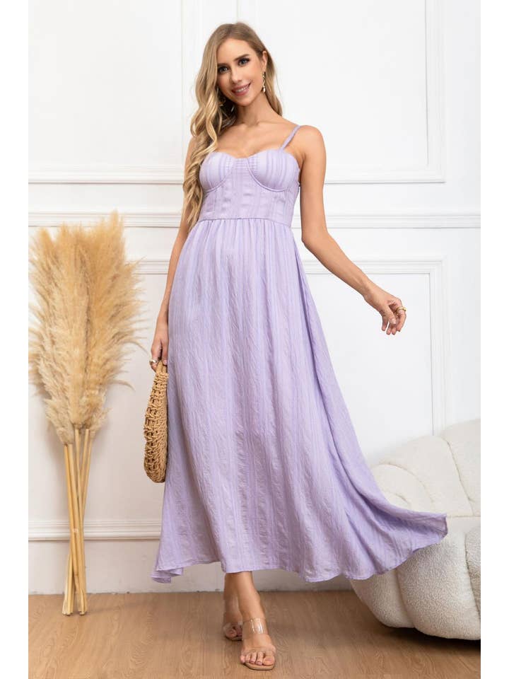 LORIANE - Vente Robe – femme - 6511 Robe longue à bretelle taille unique 6